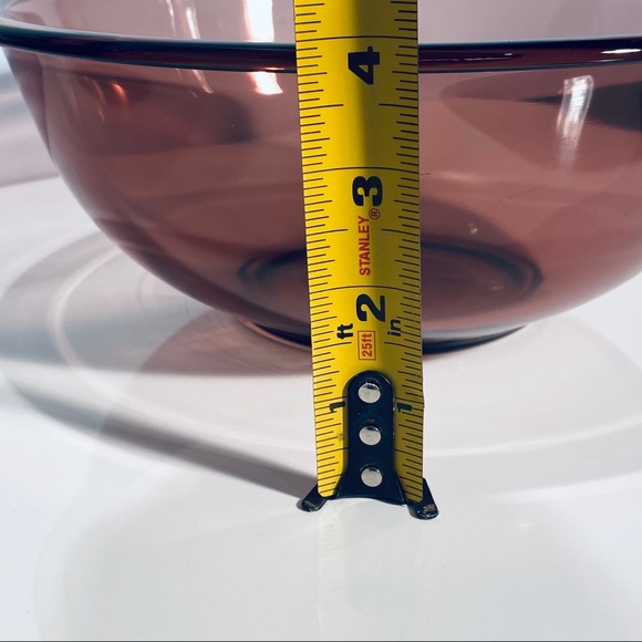 PYREX Amethyst Cranberry Purple Casserole And Bowl Set Of 3 - Picture 15 of 16